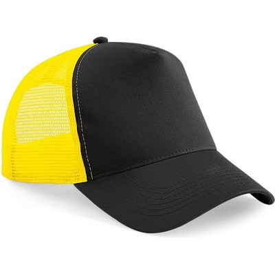 Beechfield B 640 Trucker 5 panelová COT53064019799-black/yello Černá/žlutá