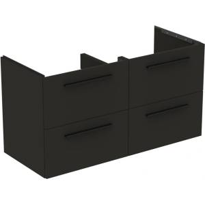 Ideal Standard i. life B стенен шкаф за монтаж на стена, матово карбоново сиво, 4 чекмеджета, 120 см (T5278NV)