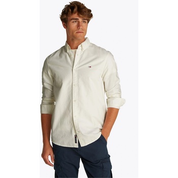 Image 1 of Tommy Hilfiger Риза с дълъг ръкав Tommy Jeans Men's Long Sleeve Oxford Shirt - Ecru