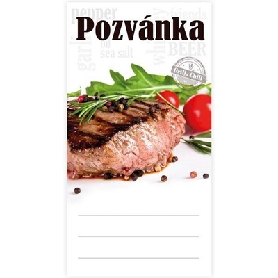 Pozvánka na oslavu 190x100mm s motivem