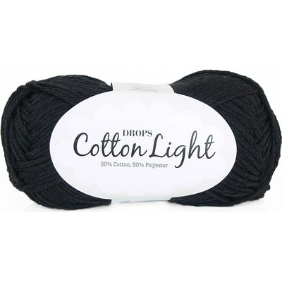 Příze DROPS Cotton light 20 - černá