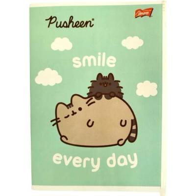 St. Majewski Pusheen kockovaný zošit A5