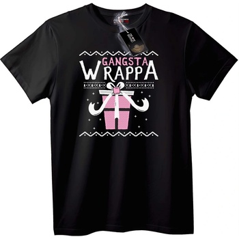 NOONEBRAND Тениска Gangsta Wrappa - 2XL, Black
