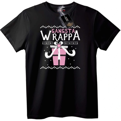 NOONEBRAND Тениска Gangsta Wrappa - 2XL, Black