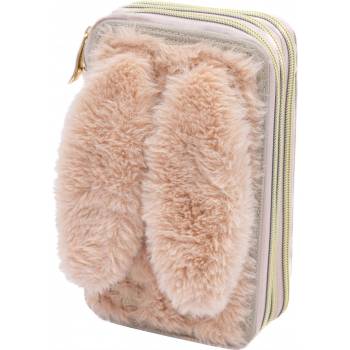 Astra Ученически несесер с пособия Astra - Пухкаво зайче, 3 ципа (AS503024083)