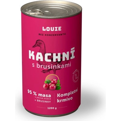 Louie Kachní s brusinkami 1200 g