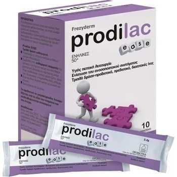 FREZYDERM Хранителна добавка пробиотик и пребиотик за възрастни 50+, Frezyderm Prodilac Ease 50+ 10 Sachets