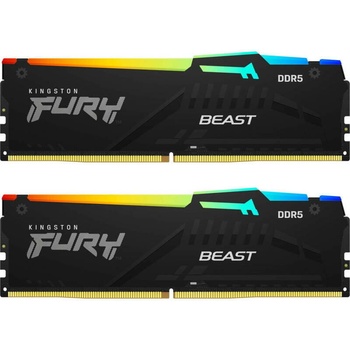 Image 1 of Kingston FURY Beast RGB 64GB (2x32GB) DDR5 6000MHz KF560C30BBEAK2-64