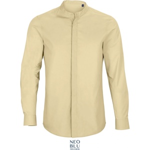 Neoblu 3792 bart men / Мъжка риза с дълъг ръкав от поплин - бежова 5xl (24379212515)