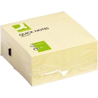 Q-CONNECT Bloček kocka Q-CONNECT 76x76mm 400l žltá (QC001346)