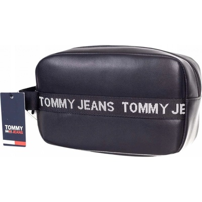 Tommy Hilfiger TJM Essential leather Kosmetická taška černá