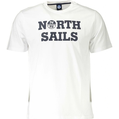 North Sails Bílé triko s krátkým rukávem modrá bílá