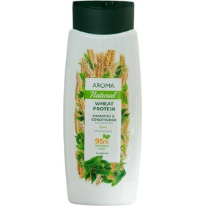 AROMA Natural Шампоан и балсам 2 в 1, пшеничен протеин, 400 ml - ozone