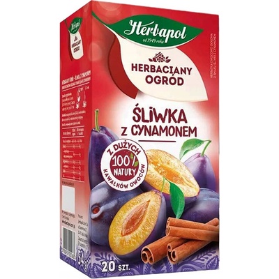 Herbapol Чай Слива и Канела, 20 филтърни пакетчета (007229 (zx6200272) hp)