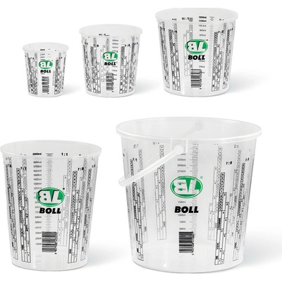 BOLL Míchací kelímek plastový se stupnicí – lakýrnická odměrka 0,65l, 0070232