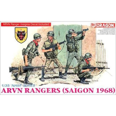 DRAGON Model Kit figurky 3314 ARVN RANGERS SAIGON 1968 1:35