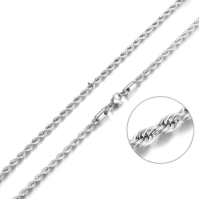 HARAHU Мъжка верижка - Сребърна / 50см / 2mm KP4834
