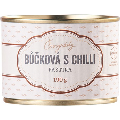 Čongrády Bôčiková paštéta s chilli 190 g