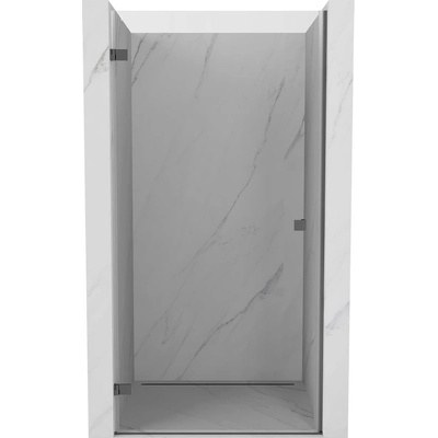 Mexen Lunar-B ляви отворени душ врати 80 cm, прозрачни, gun metal - 832-080-000-95-00-L (832-080-000-95-00-L)