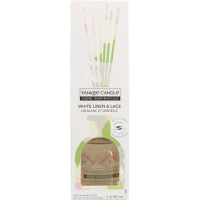 Yankee Candle Aroma difuzér Home Inspiration White Linen & Lace 90 ml