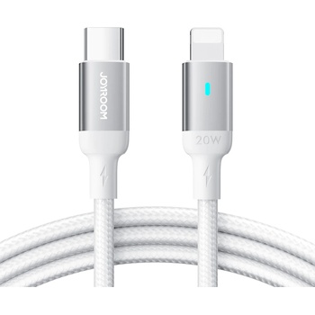 JOYROOM Кабел Joyroom A10 Series, USB-C към Lightning, 20W, 1.2m, бял (S-CL020A10) (S CL020A10)