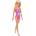 Barbie Mattel Barbie кукла плаж - Блондинка в тъмно розов бански (DWK00) (93456)