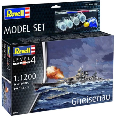Revell Battleship Gneisenau Model Set 1:1200