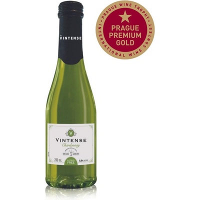 Vintense Odrůdové nealkoholické víno bílé Chardonnay 0% 0,2 ml (holá láhev)