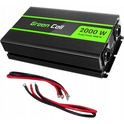 Green Cell INV11 12V/230V 2000W/4000W Čistá sinusovka | Zboží Auto