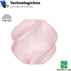 Bambu Lab PETG Translucent Bambu Pink Refill No Spool (G01-P1-1.75-1000-SPLFREE)