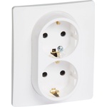 Legrand Двоен контакт шуко niloe 16a бял (m0191000)