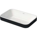Duravit Happy D. 2 Plus - Вградена мивка, 60x40 см, без преливник, бяла/антрацит, матова 2359606100 (2359606100)