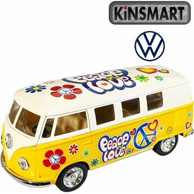 Kinsmart 1962 VW Classical Bus žltý 1:32