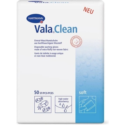 Vala Clean soft jednorázové mycí žínky 50 kusů