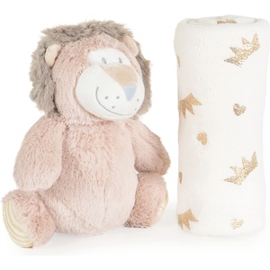 Cangaroo Бебешко одеяло с играчка Cangaroo - Lion, 90 х 75 cm (108608)