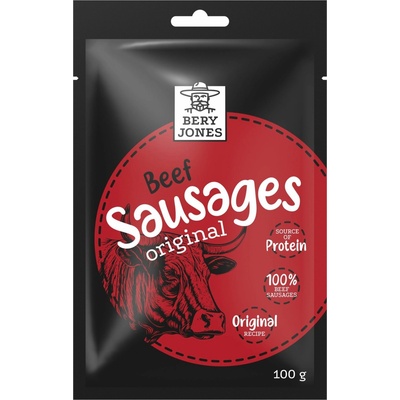 Bery Jones Klobásky hovädzie sušené original 100 g