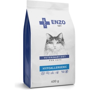 ENZO VET hypoallergenic Диетична, пълноценна суха храна за котки с алергии 400 г