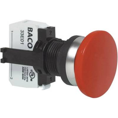 BACO L21AD01C, BAL21AD01C nouzový vypínač, 600 V, 1 rozpínací kontakt, 1 ks