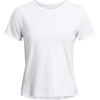 Image 1 of Under Armour Women's Launch Elite Long-Sleeve Performance Gym Top - White/Reflectiv
