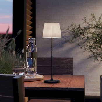 EGLO 75934 - LED настолна лампа LEONERO, зареждаема, с димер LED/3, 8W/5V 2000mAh черна/кремава (EG75934)