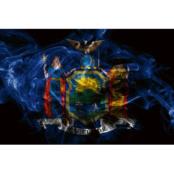 DIMEX ART s. r. o Флизелинов фототапет знаме на щата ню йорк 375 x 250 см