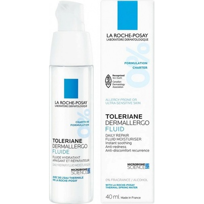 La Roche Posay Denní hydratační fluidní krém pro citlivou pleť Toleriane Dermallergo Fluid Moisturizer 40 ml – Zboží Dáma