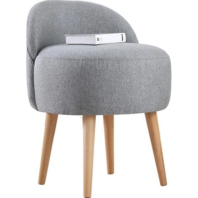 Asir Табуретка niki, Ø 46 см, сива (as3013)