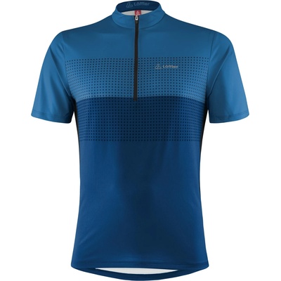 Löffler Мъжка фланелка с къс ръкав за колоездене Löffler Bike Shirt Half-Zip Sparta Cycling jersey - Marin - размер 54 (EU) (056-3933-0114)