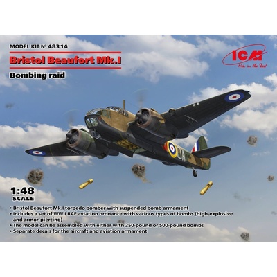 ICM Bristol Beaufort Mk.I Bombing Raid 48314 1:48