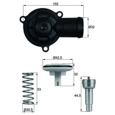 Termostat, chladivo MAHLE TI 220 87D (TI22087D)