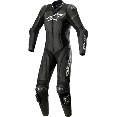 jednodielna kombinéza Alpinestars STELLA GP PLUS 2 čierna/biela/metalická šedá
