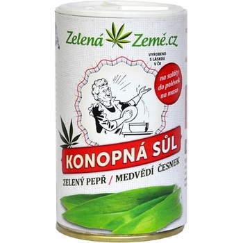 Zelená Země Konopná sůl pepř a medvědí česnek 165 g