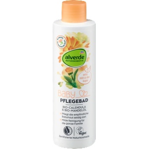 alverde BABY Пяна за вана за бебета с невен и бадемово масло, 200 ml (3101086)