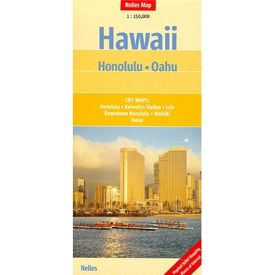 Havaj Hawaii Honolulu Oahu 1:35t mapa Nelles